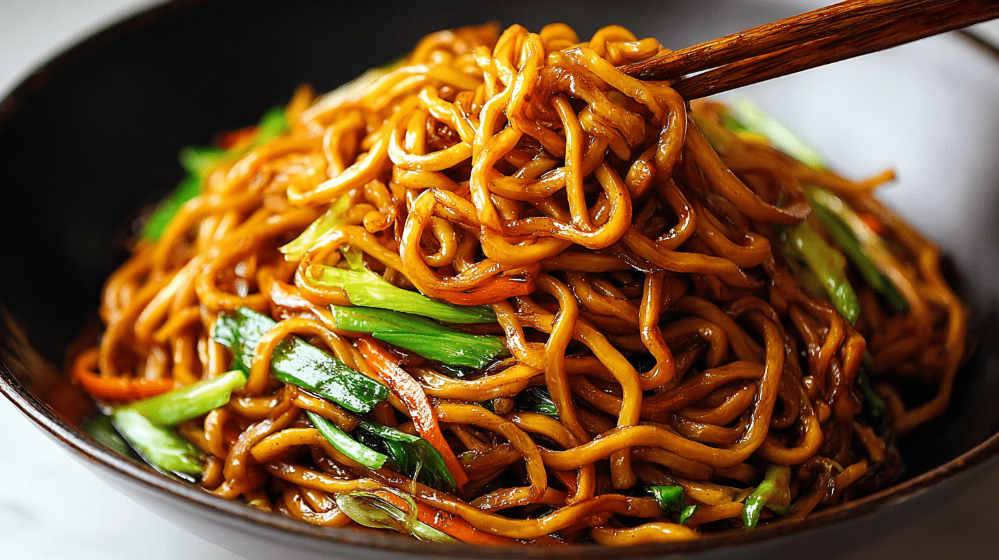 Soy Sauce Pan-Fried Noodles Recipe
