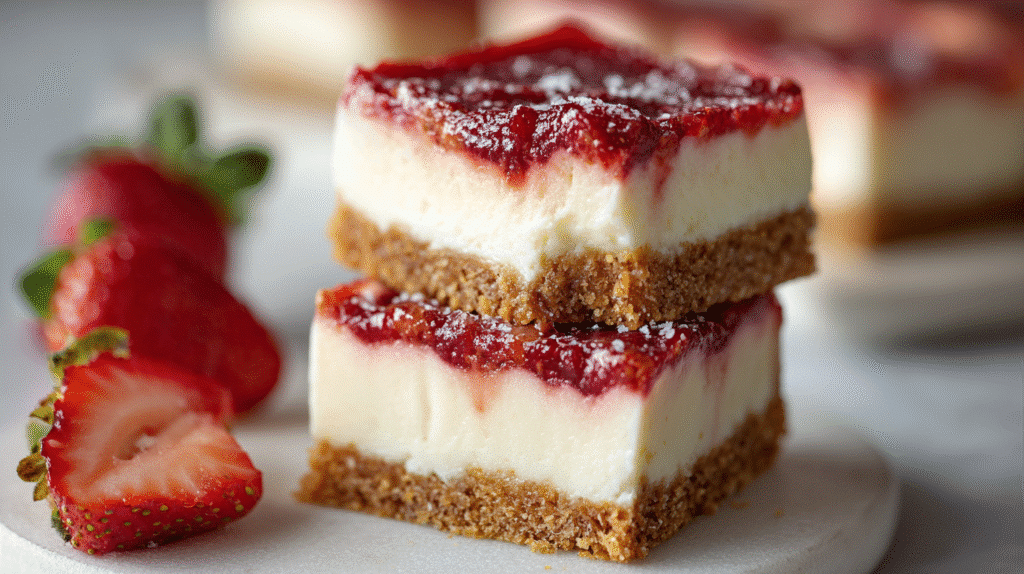 Strawberry Cheesecake Bars Recipe