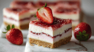 Strawberry Cheesecake Bars Recipe