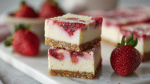 Strawberry Cheesecake Bars Recipe