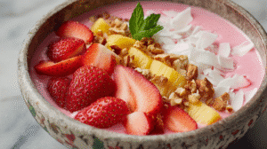 Creamy Strawberry Smoothie Bowl Recipe