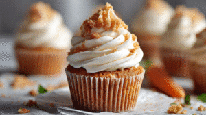 Super Moist Carrot Cake Cupcakes Recipe
