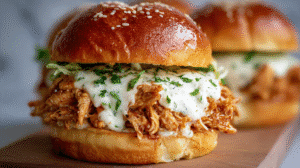 Creamy Chicken Alfredo Sloppy Joes Recipe