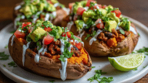 Taco Stuffed Sweet Potatoes Recipe