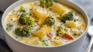 The Best Broccoli Potato Cheese Soup Recipe