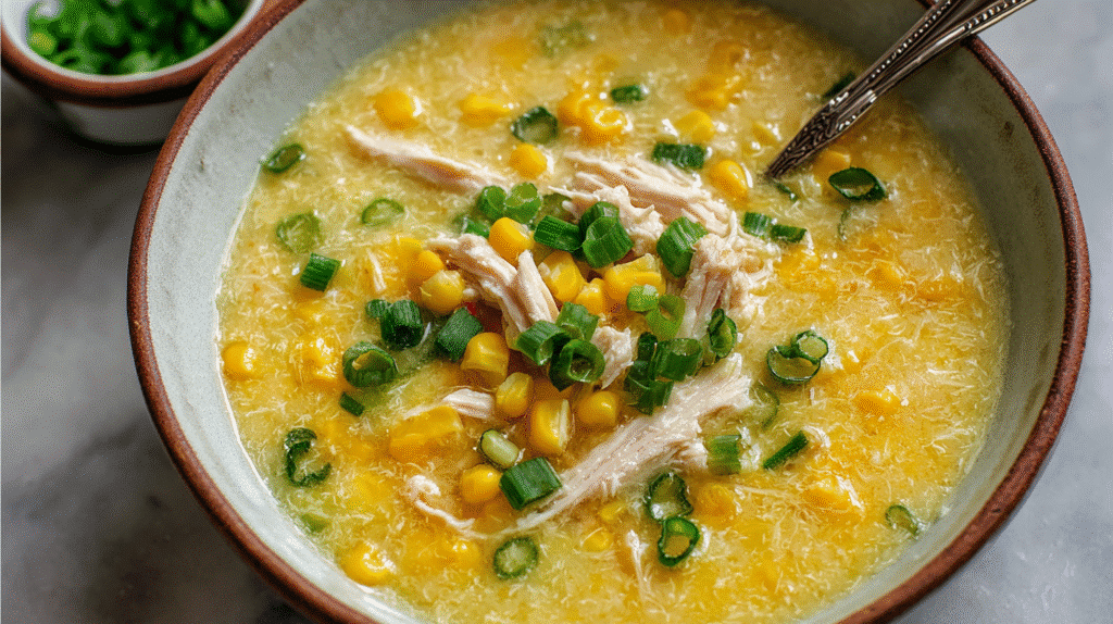 Chicken and Sweet Corn Soup Recipe