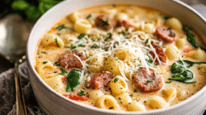 Cozy Ditalini Soup with Creamy Parmesan and Italian Sausage Recipe