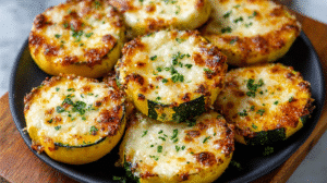 Crispy Baked Cheesy Squash Rounds Recipe