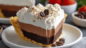 Dark Chocolate Tart with Espresso Whipped Cream