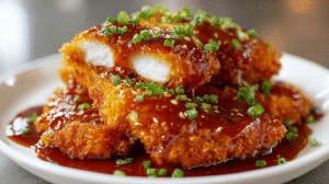 Double Crunch Honey Garlic Chicken Recipe