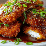 Double Crunch Honey Garlic Chicken Recipe