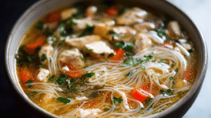 Easy Chicken Vermicelli Soup Recipe