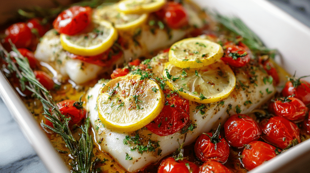 Easy Mediterranean Baked Fish Recipe