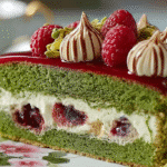 Elegant Pistachio Raspberry Crunch Cheesecake Recipe