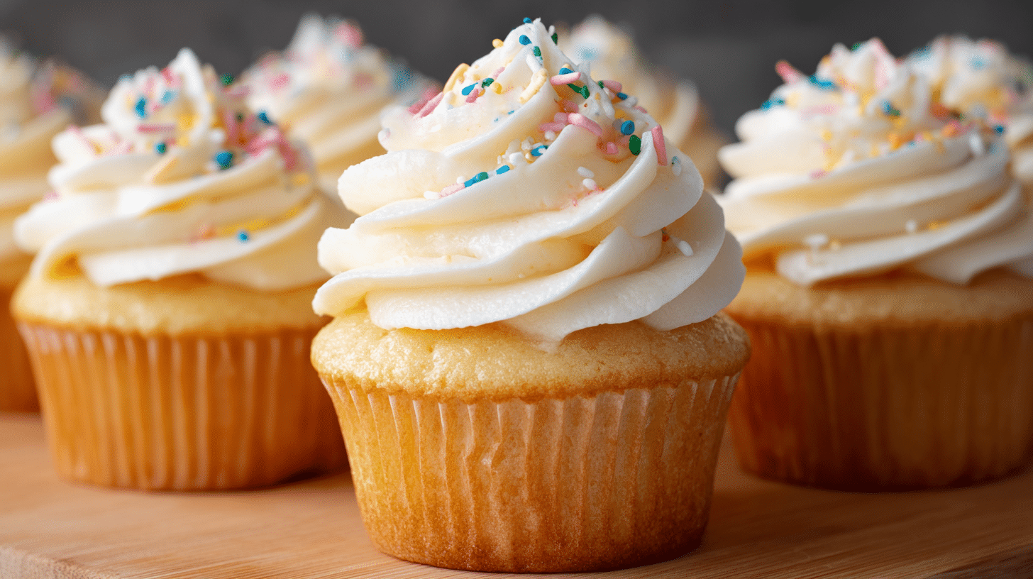 Fluffy Vanilla Cupcakes