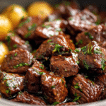 Garlic Butter Beef Bites in the Slow Cooker Recipe