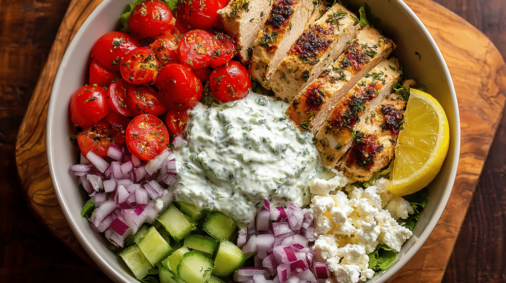 Greek Chicken Bowls