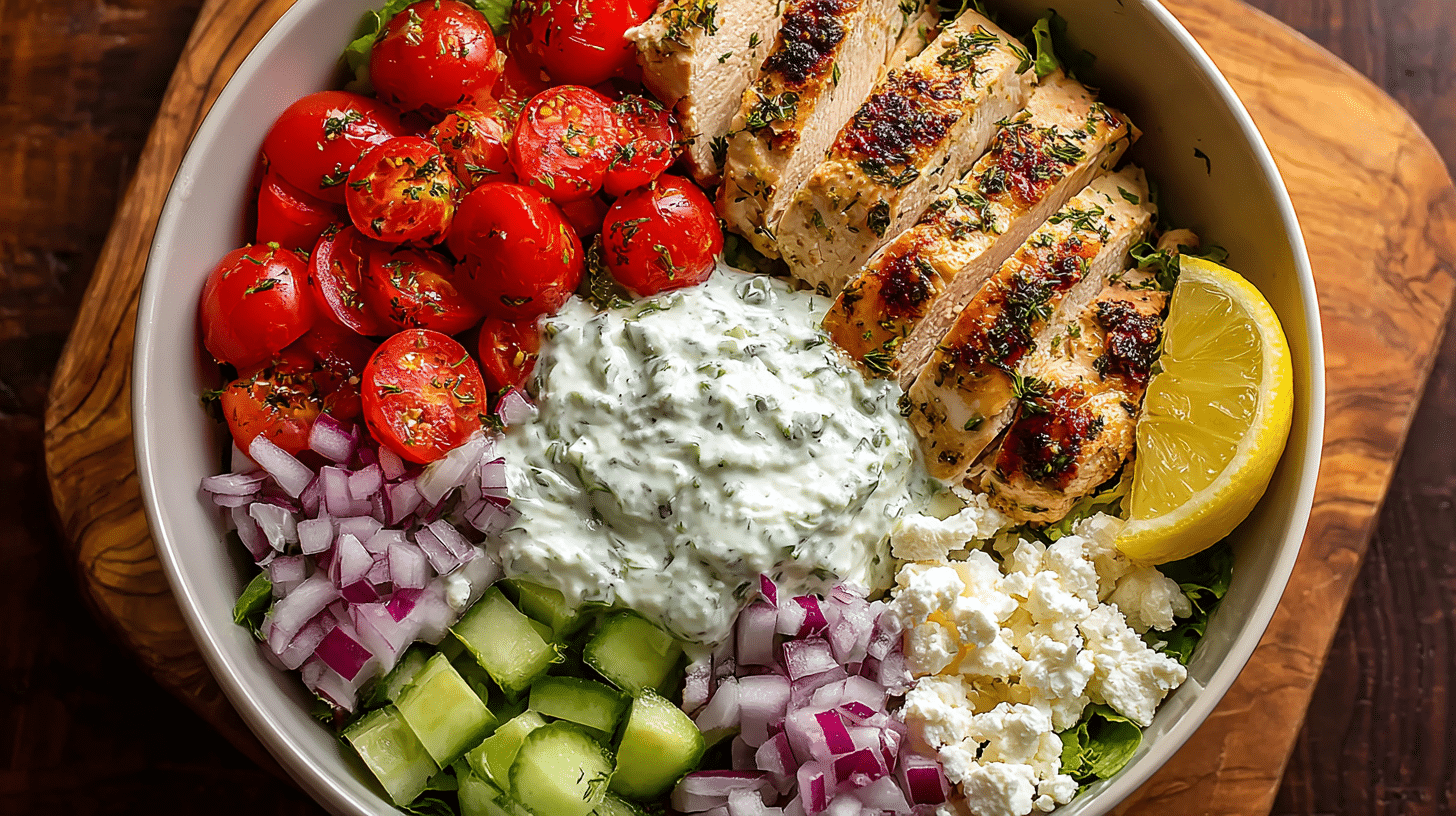 Greek Chicken Bowls