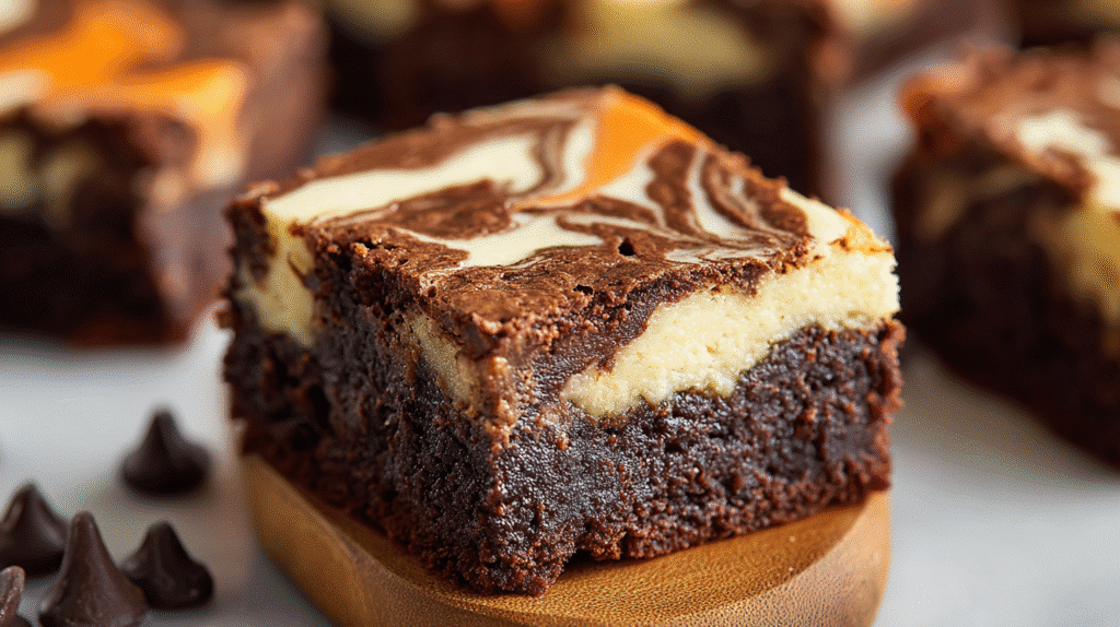 Halloween Cream Cheese Swirl Brownies Recipe