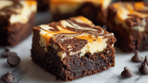 Halloween Cream Cheese Swirl Brownies Recipe