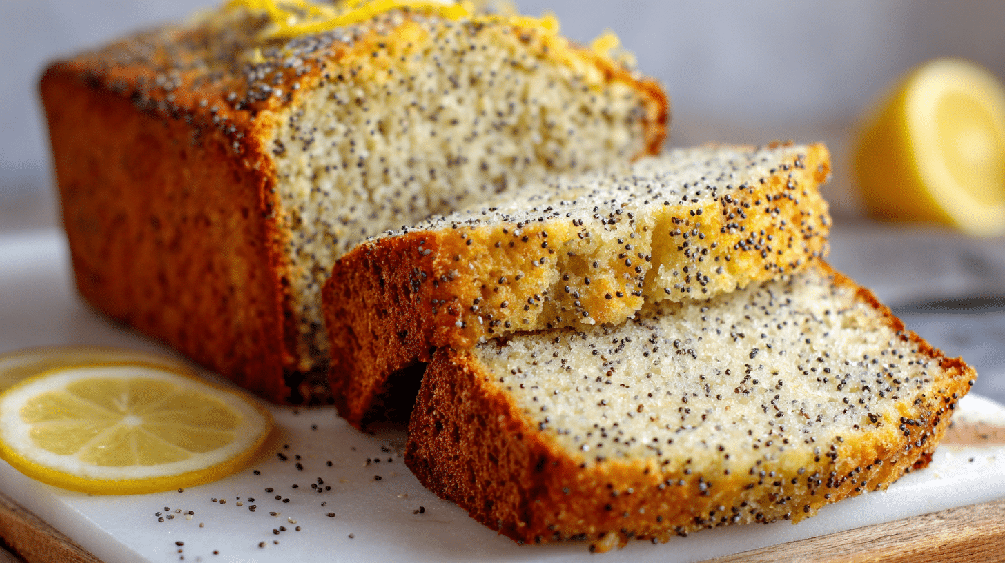Healthy Oatmeal Lemon Poppy Seed Bread Recipe