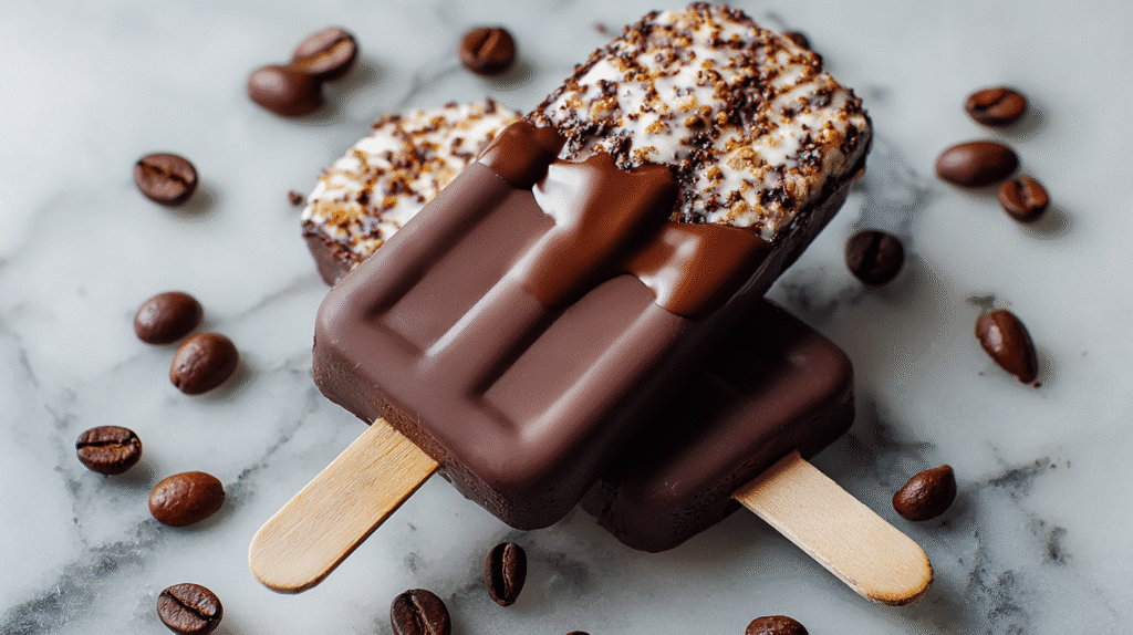 Homemade Delicious Chocolate Ice Cream Bars Recipe
