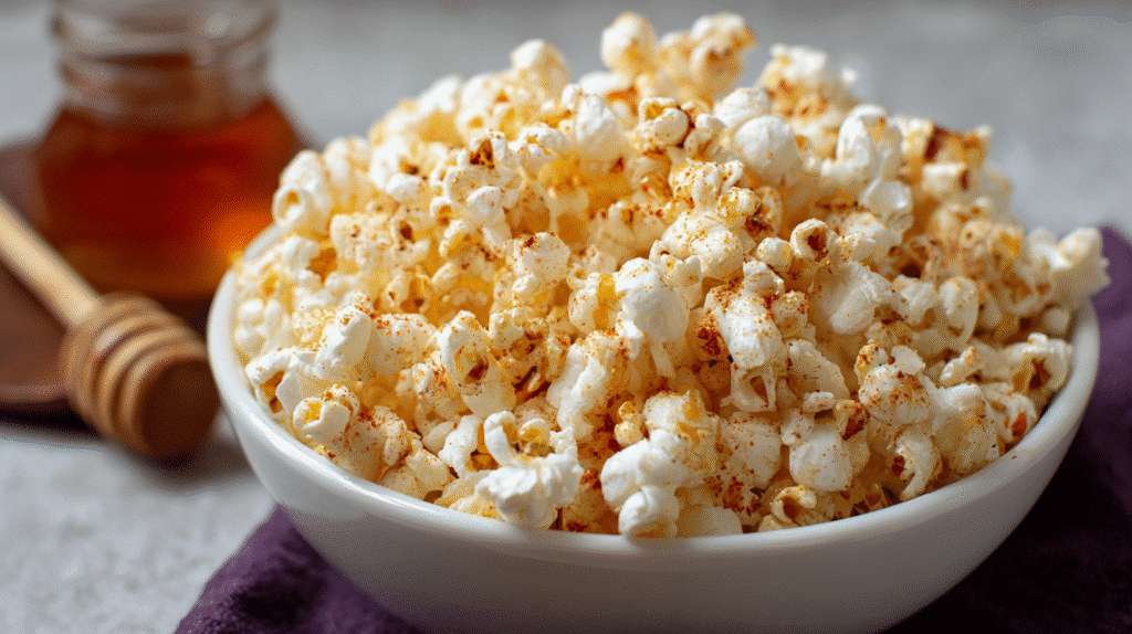 Hot Honey Spicy Popcorn Recipe