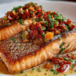 Marry Me Salmon with Sun-Dried Tomatoes and Creamy Parmesan Sauce Recipe