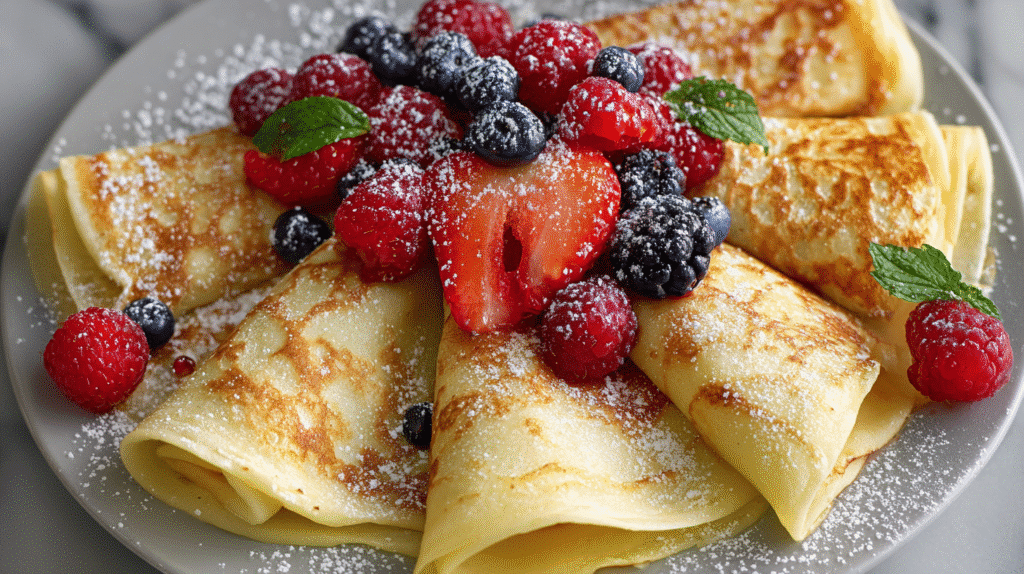Mixed Berry Crepes Recipe