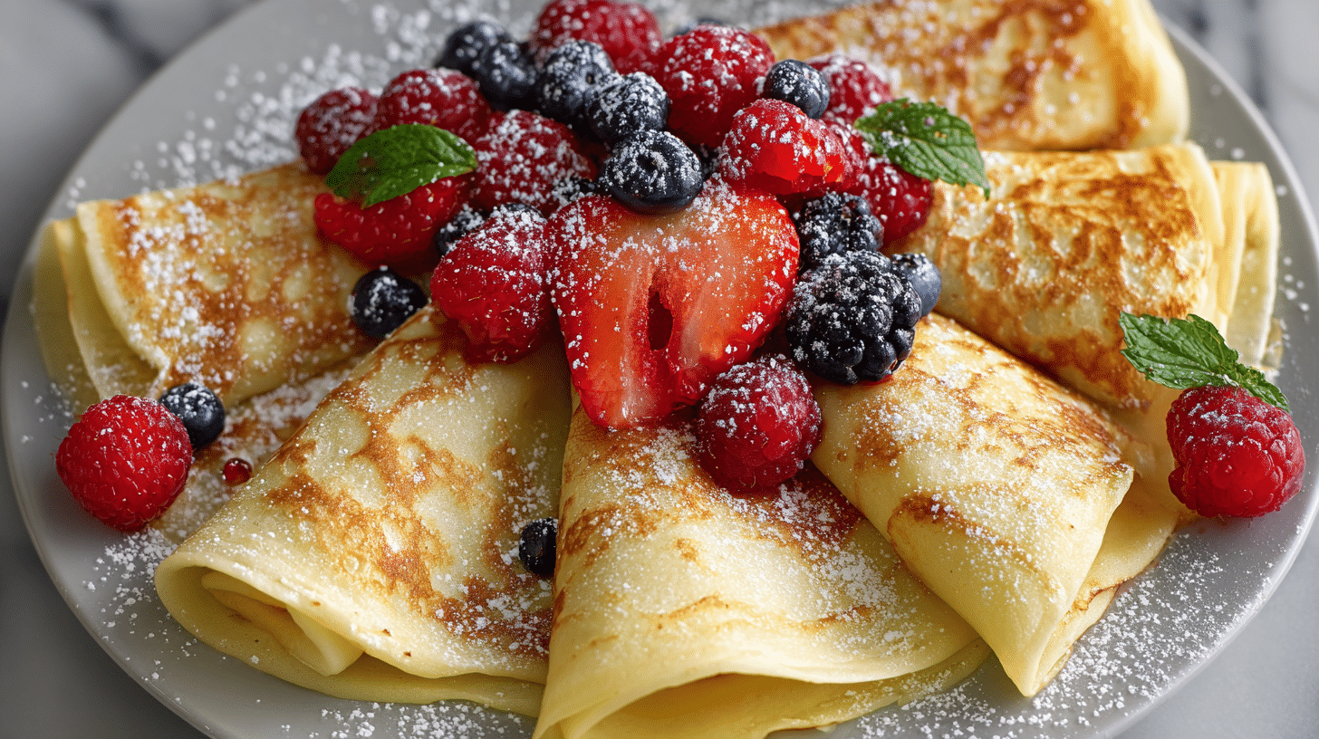 Mixed Berry Crepes Recipe