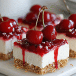 No-Bake Cherry Cheesecake Bars Recipe