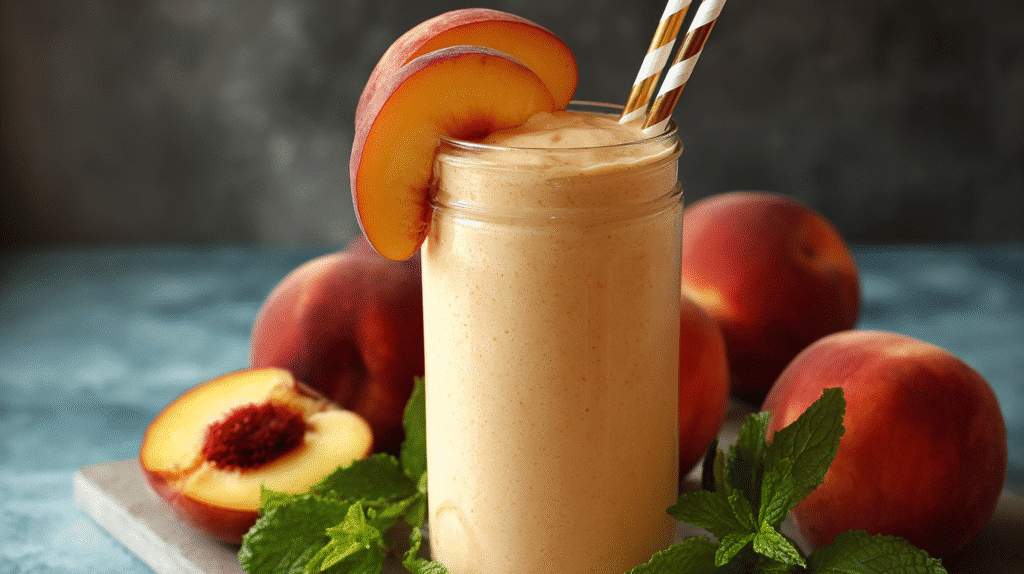 Peach Milkshake Recipe