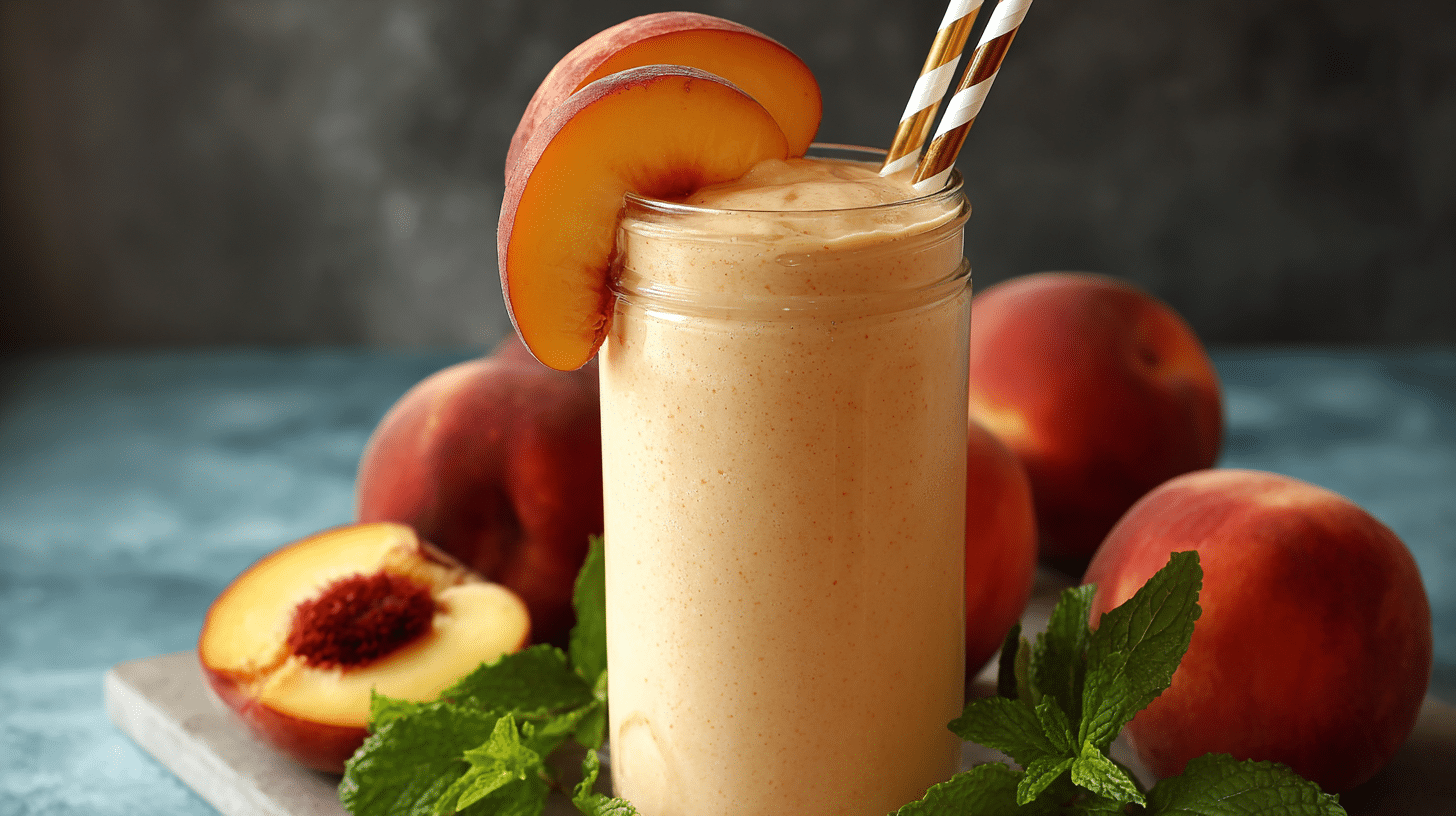 Peach Milkshake Recipe