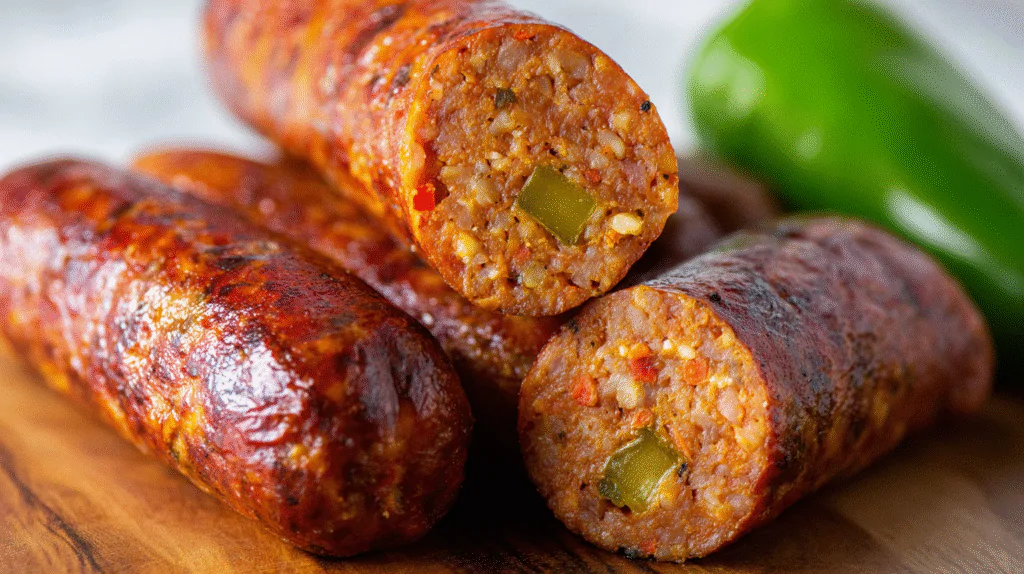 Roasted Red Pepper and Jalapeño Summer Sausage Recipe
