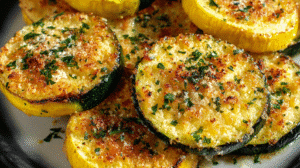 Roasted Summer Squash with Parmesan and Panko Recipe