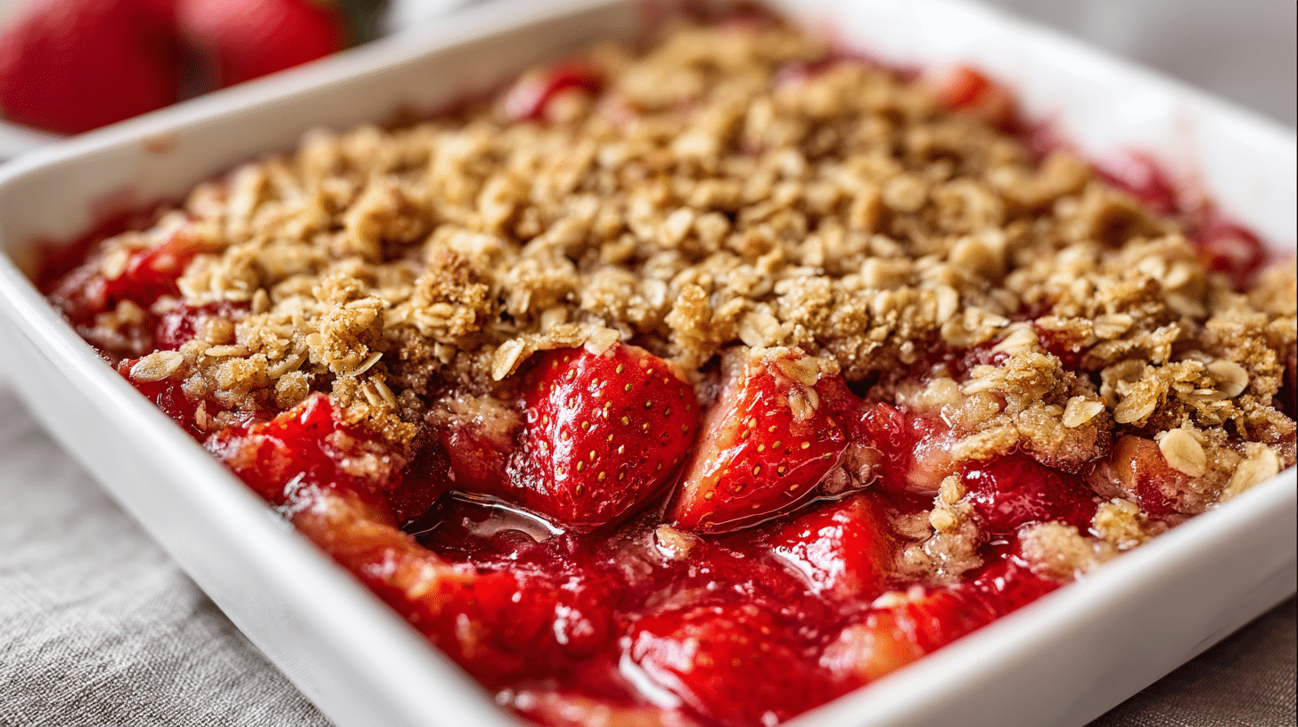 Strawberry Rhubarb Crisp Recipe