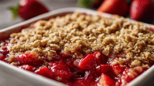 Strawberry Rhubarb Crisp Recipe