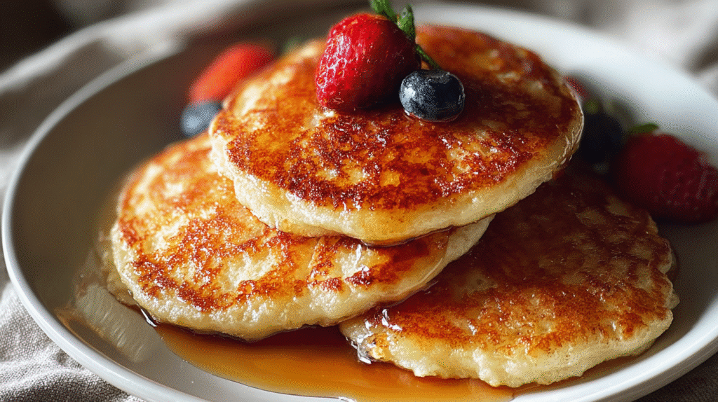 Vanilla Cinnamon Buttermilk Pancakes Recipe