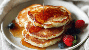Vanilla Cinnamon Buttermilk Pancakes Recipe