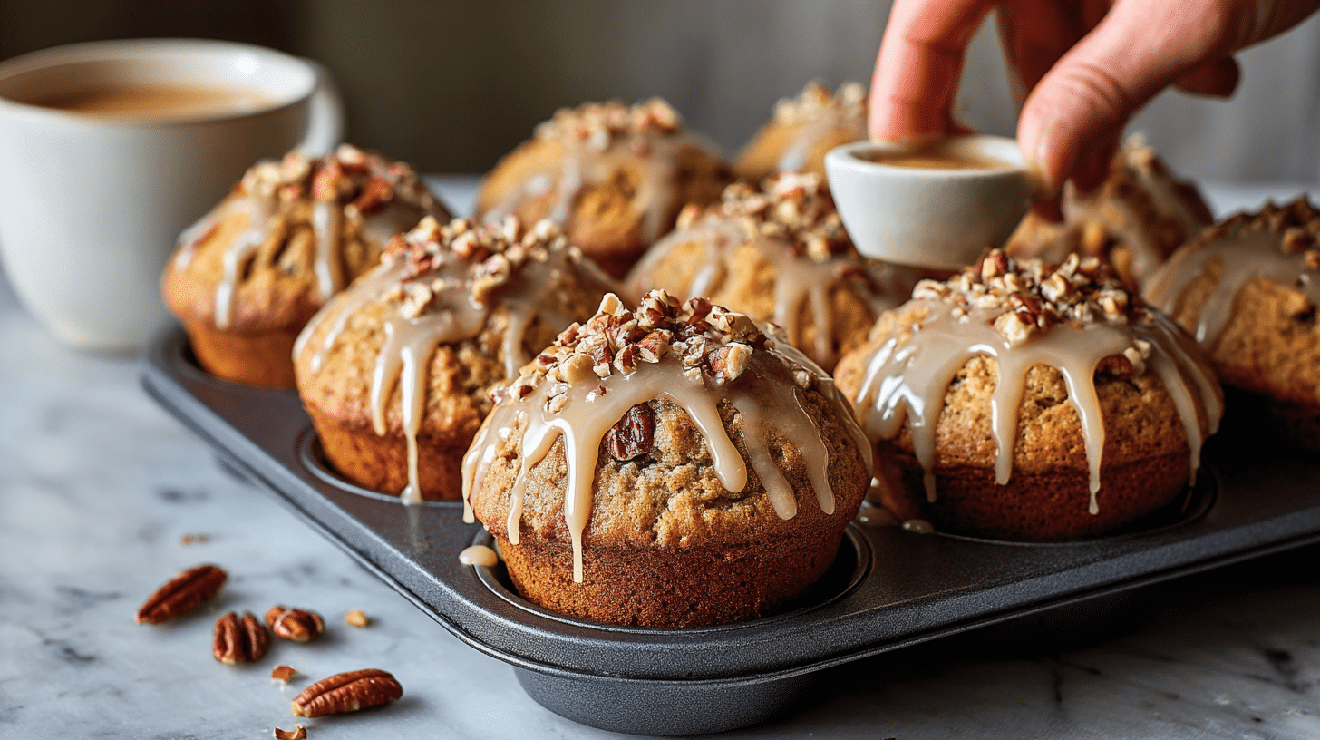 Zucchini Bread Cookies with Brown Butter Glaze