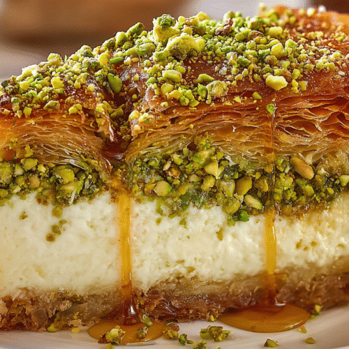 Baklava Pistachio Cheesecake