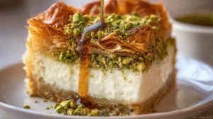 Baklava Pistachio Cheesecake