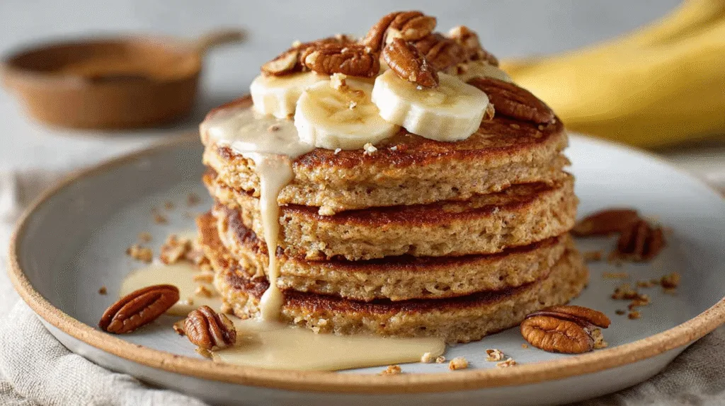Banana Oatmeal Pancakes Recipe