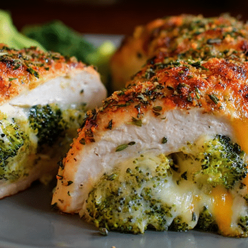 Broccoli Cheddar Stuffed Chicken Breasts Recipe
