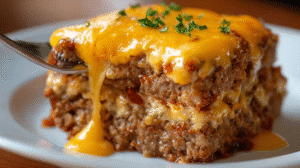 Cheesy Meatloaf Casserole Recipe
