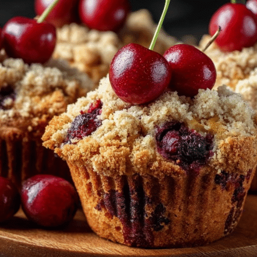 Cherry Cobbler Muffins