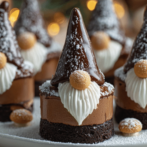 Chocolate Gnome Cheesecakes