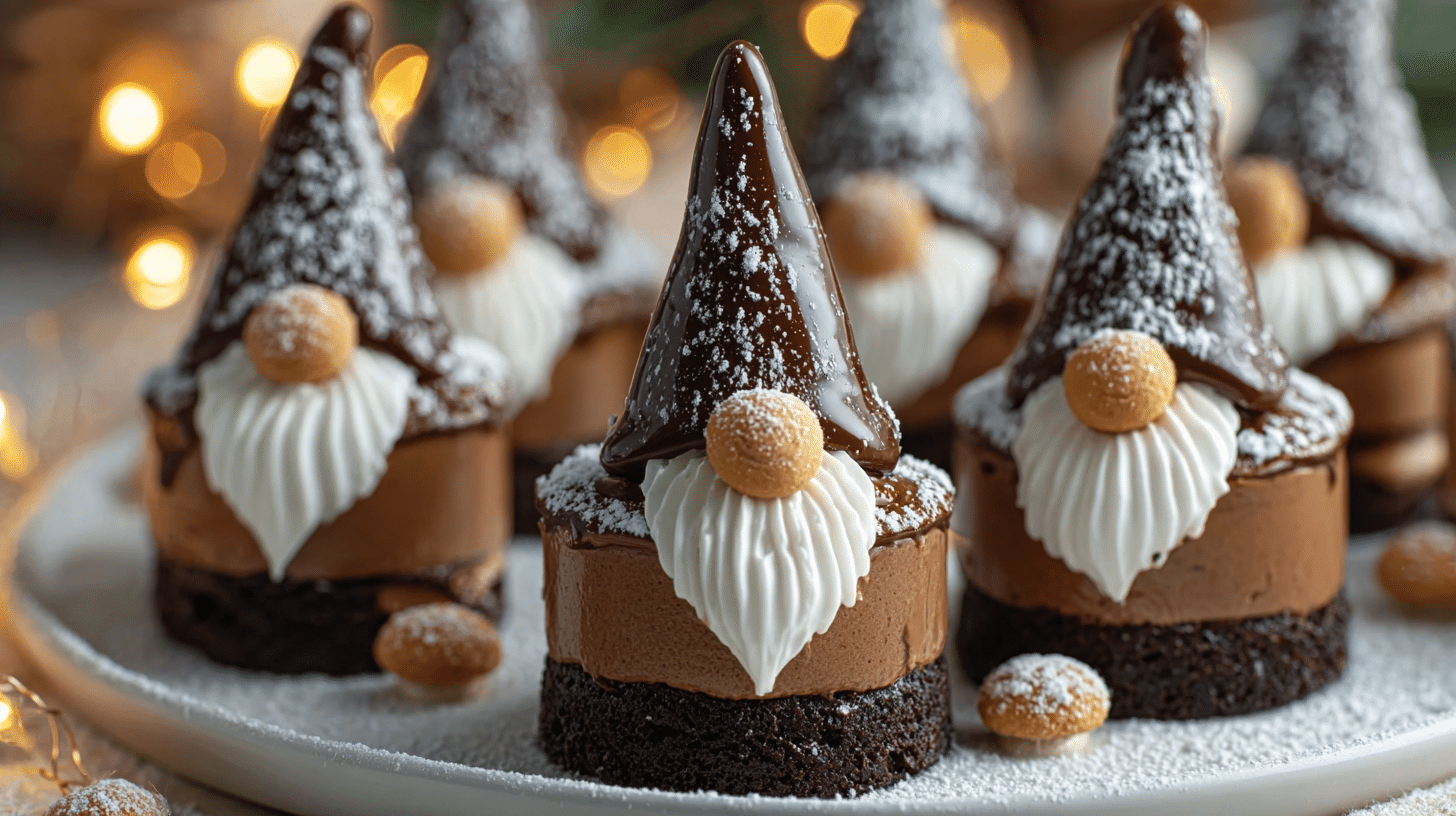 Chocolate Gnome Cheesecakes