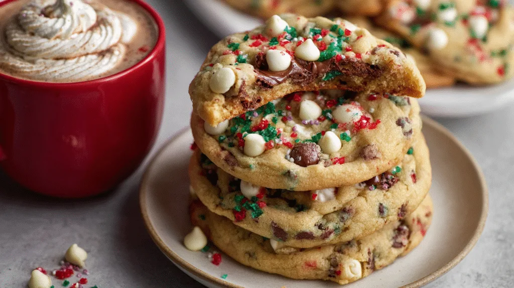 Christmas Chocolate Chip Cookies