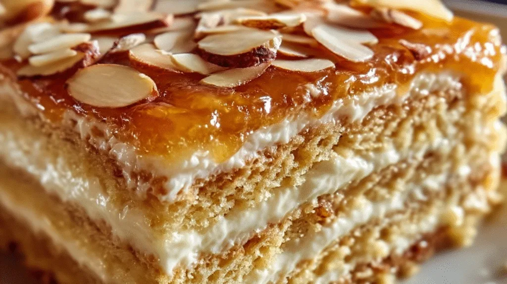 Delicious Traditional German Bee Sting Cake Bienenstich Recipe